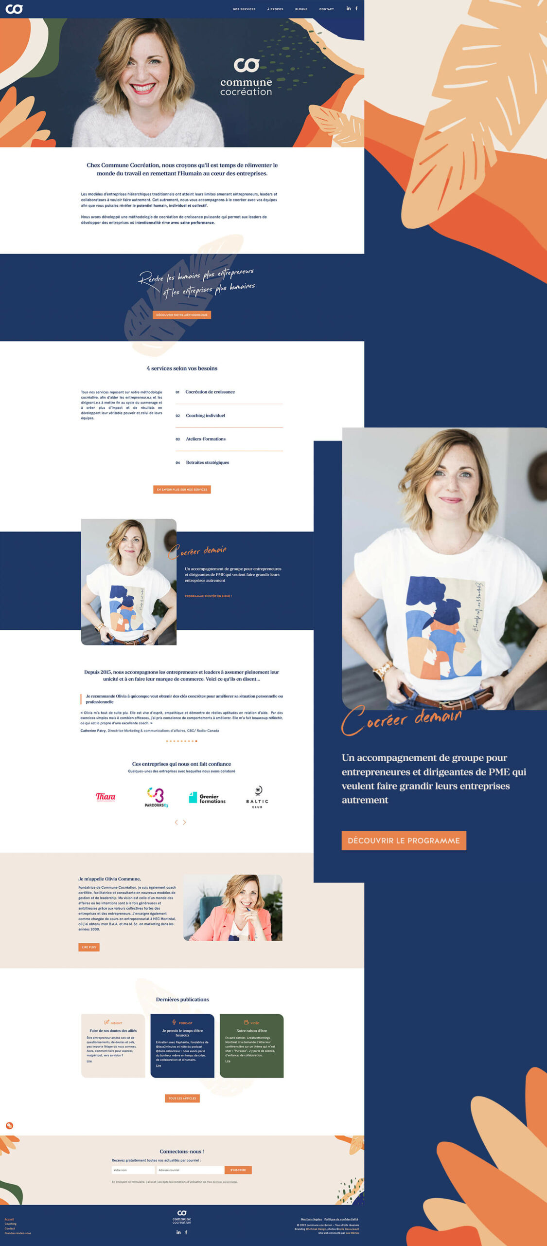 Commune Cocréation web design