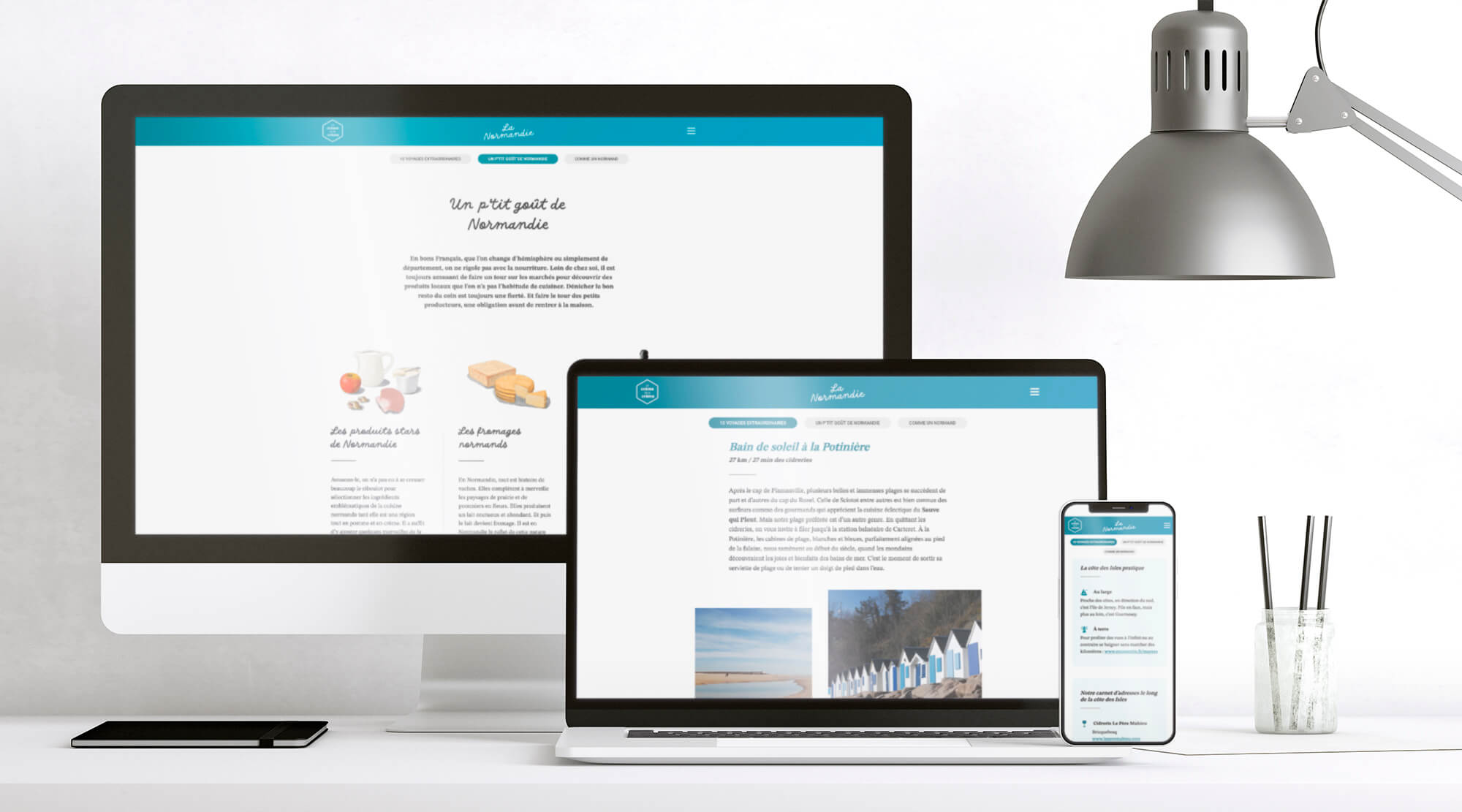 Site la crème de la crème voyage entièrement responsive