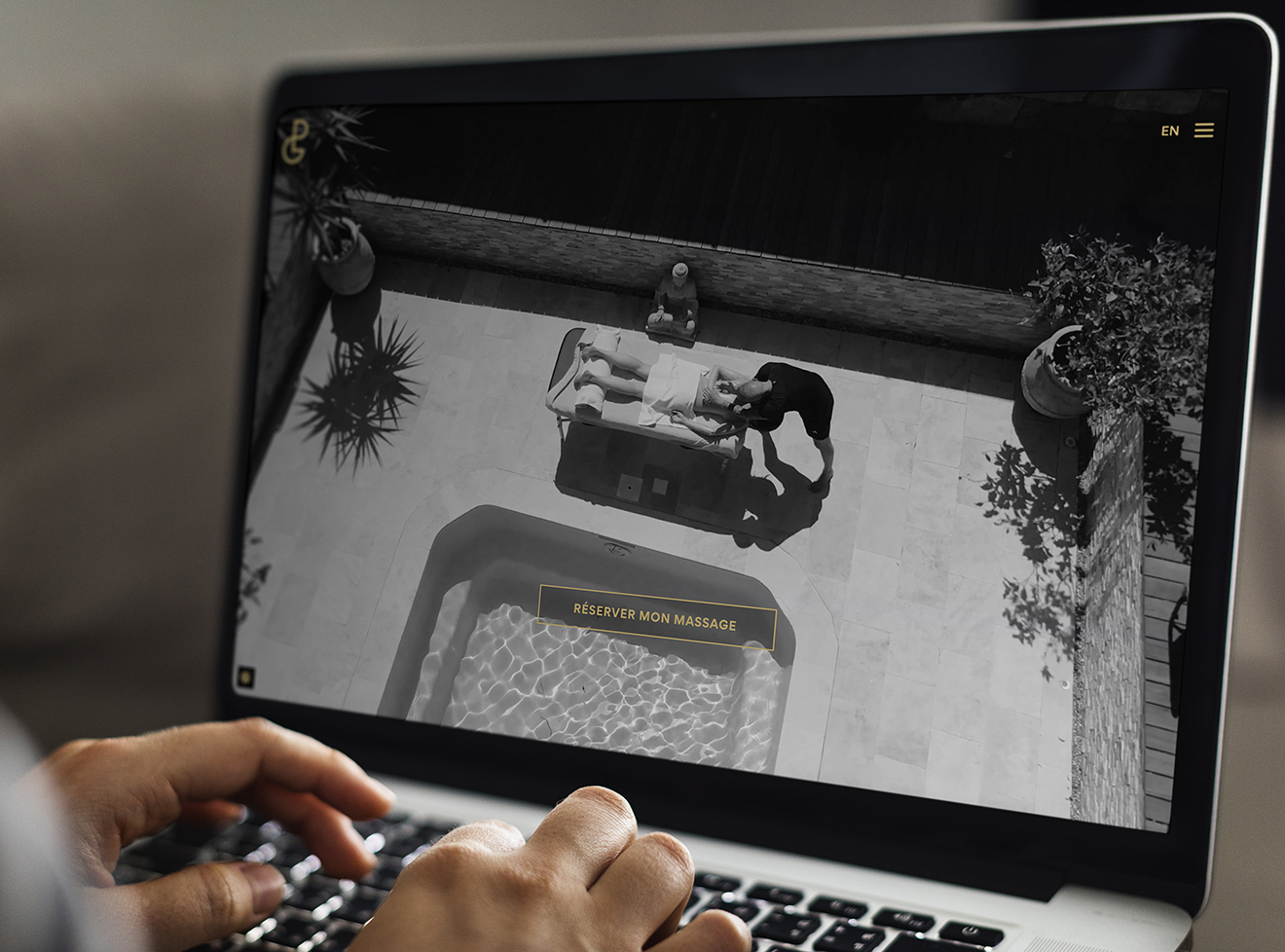 visuel site Pierre graux écran laptop