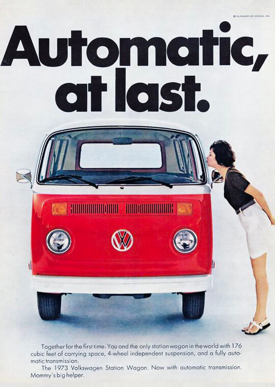 Publicité 70's Volswagen